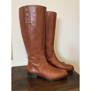 Franco Sarto Tall Boots Tan Leather Boots Women’s 10M